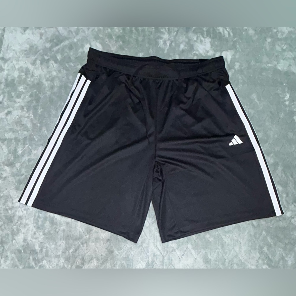 Adidas 3 Bars Clima Cool Athletic Training Shorts Men’s 2XLT Black/white